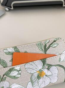 Large Pattern Short Wallet Women Hibiscus For Women Wallet Purse Wallet Long Wallet