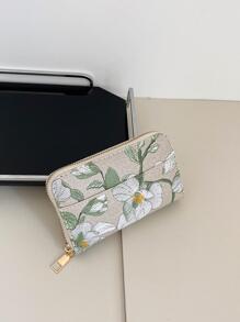 Large Pattern Short Wallet Women Hibiscus For Women Wallet Purse Wallet Long Wallet