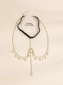 Starfish & Rhinestone Decor Thigh Chain