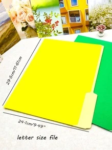 2 thư mục tệp ngẫu nhiên, túi tệp đơn giản cho gia đình, văn phòng - Nhiều màu - Xem 2