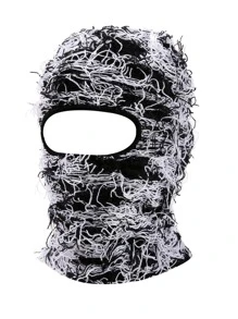 1pc Men Cold Proof Fashion Balaclava Cap For Daily Life Beanie Fall Outfit