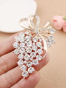 1pc Women Rhinestone Decor Luxury Scarf Pin For Dress Decoration - Gold - View 4