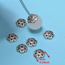 30 cái/bộ Thiết kế hoa Mũ hạt tự làm - Màu Bạc Cổ - Xem 5