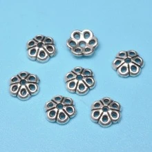 30 cái/bộ Thiết kế hoa Mũ hạt tự làm - Màu Bạc Cổ - Xem 4