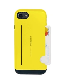 Funda Case Uso Rudo Tarjetero Para Galaxy A7 2016 Guardian - Amarillo - Ver 2