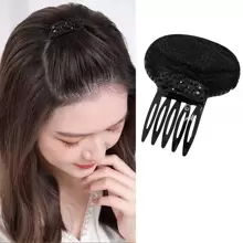 1pc Women Flower Decor Hair Styling Tools For Daily Life Casual,Hair Accessories - Black - View 1