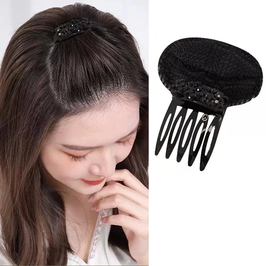1pc Women Flower Decor Hair Styling Tools For Daily Life Casual,Hair Accessories - Black - View 1