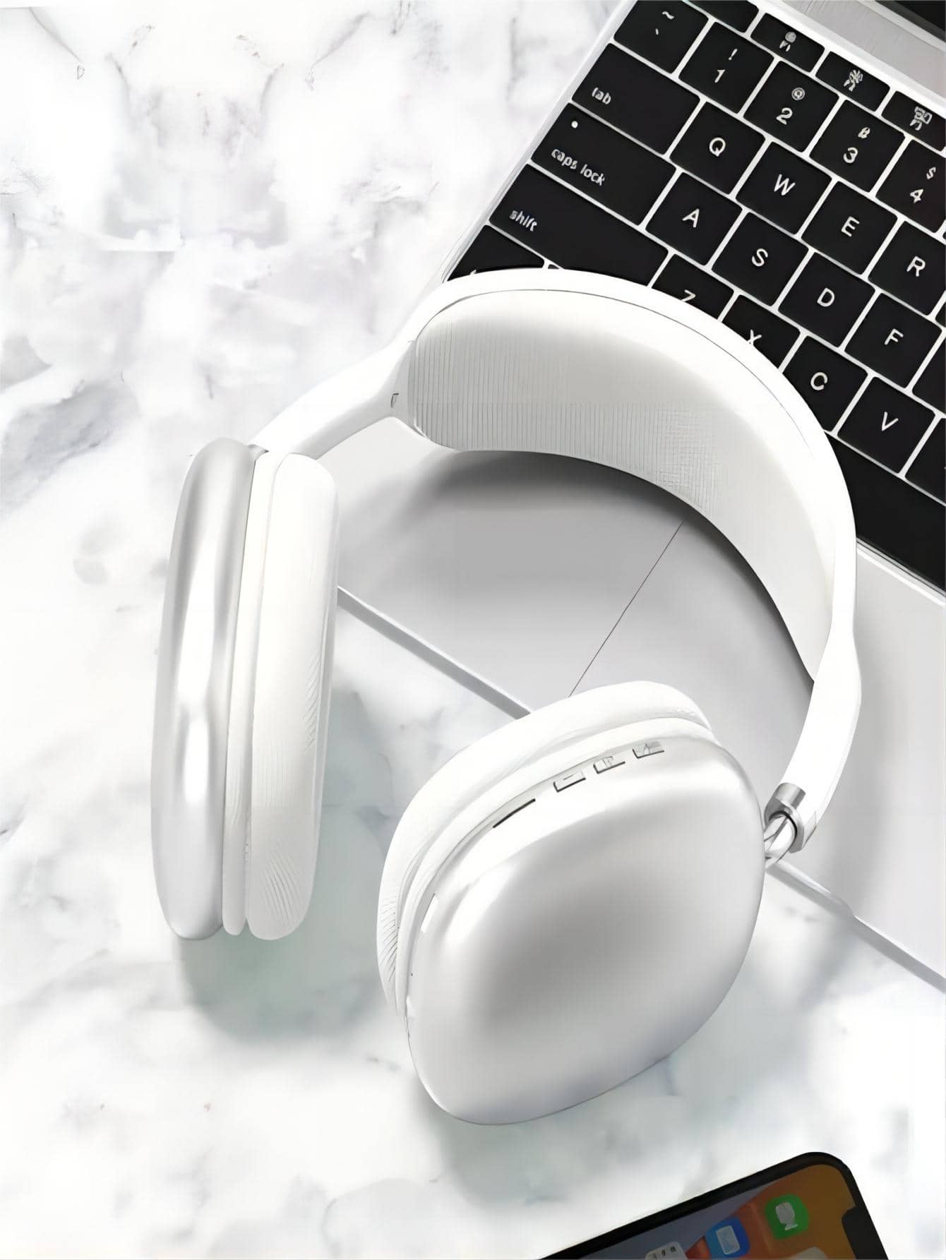 Wireless Earbuds - Blanc - Voir 1