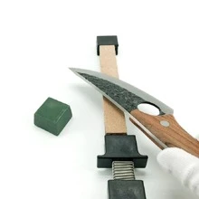 2pcs/set Plastic Polishing Wax & Knife Sharpener, Simple Kitchen Knife Sharpener Set For Kitchen - Army Green - View 8