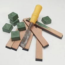 2pcs/set Plastic Polishing Wax & Knife Sharpener, Simple Kitchen Knife Sharpener Set For Kitchen - Army Green - View 7