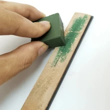2pcs/set Plastic Polishing Wax & Knife Sharpener, Simple Kitchen Knife Sharpener Set For Kitchen - Army Green - View 5