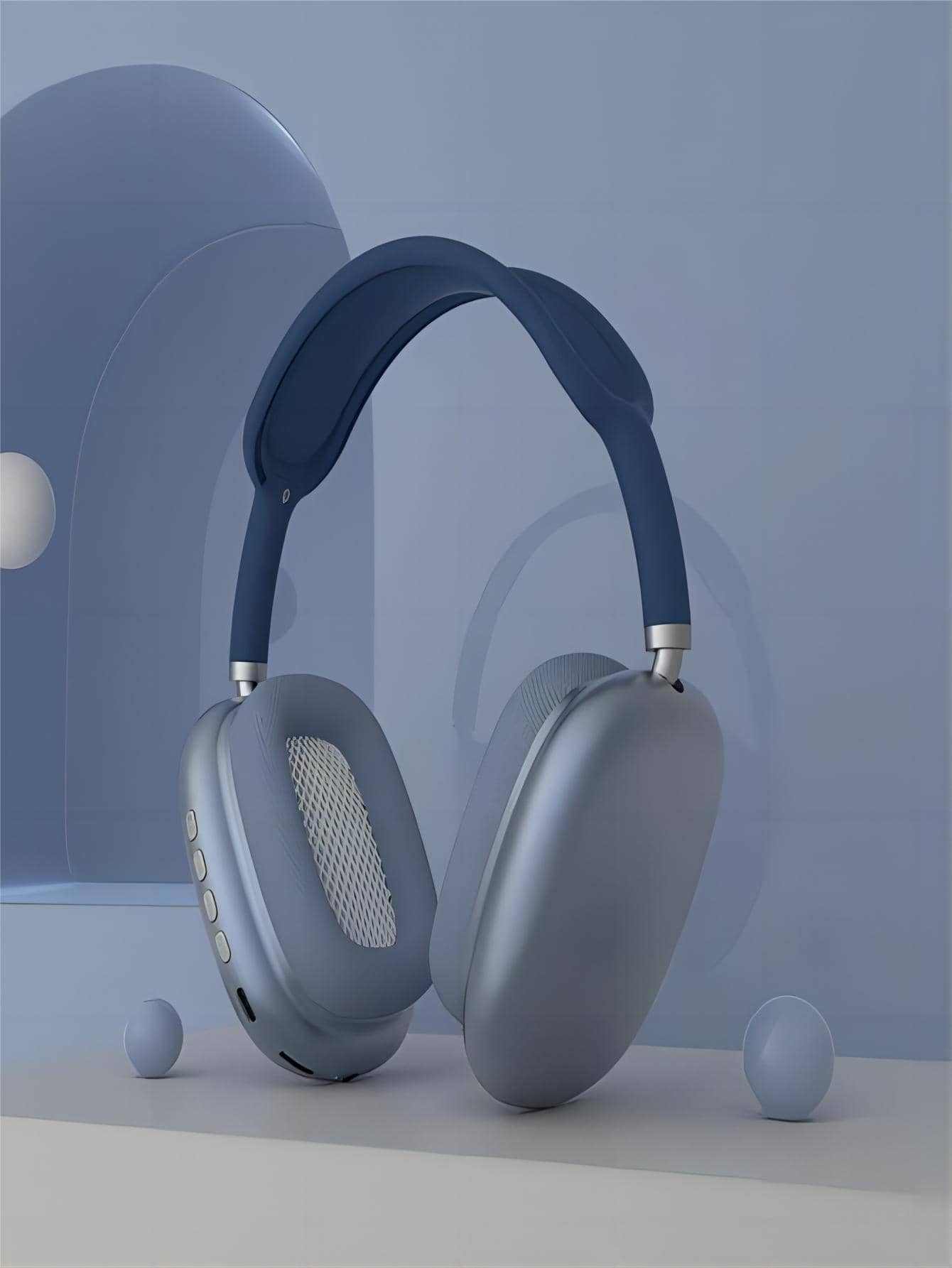 Wireless Earbuds - Blue - View 1