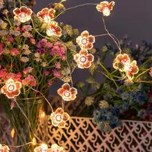 1 Đèn Dây Nhựa, Trang Trí Hoa Hiện Đại Có Thể Mở Rộng Đèn Trang Trí Cho Bữa Tiệc - Hồng - Xem 5