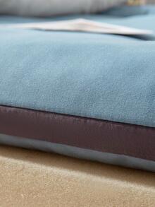 1 pieza liso Colchón simple de tela Colchón para dormitorio - Azul - Ver 3