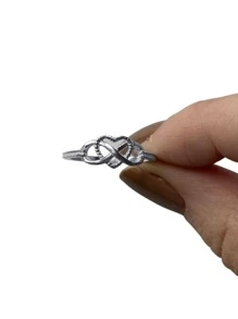 Fine Rings - 復古銀色 - 查看 3