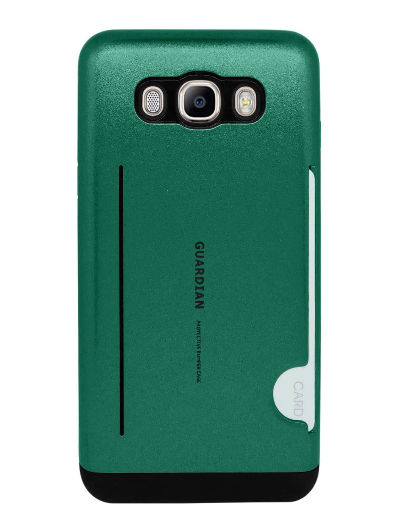 Funda Case Uso Rudo Tarjetero Para Galaxy J7 2016 Guardian - Verde Oscuro - Ver 1