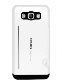 Rugged Use Card Holder Case Cover For Galaxy J7 2016 Guardian - 白色 - 查看 1