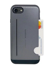 Funda Case Uso Rudo Tarjetero Para Galaxy Grand Prime Guardian - Gris - Ver 2