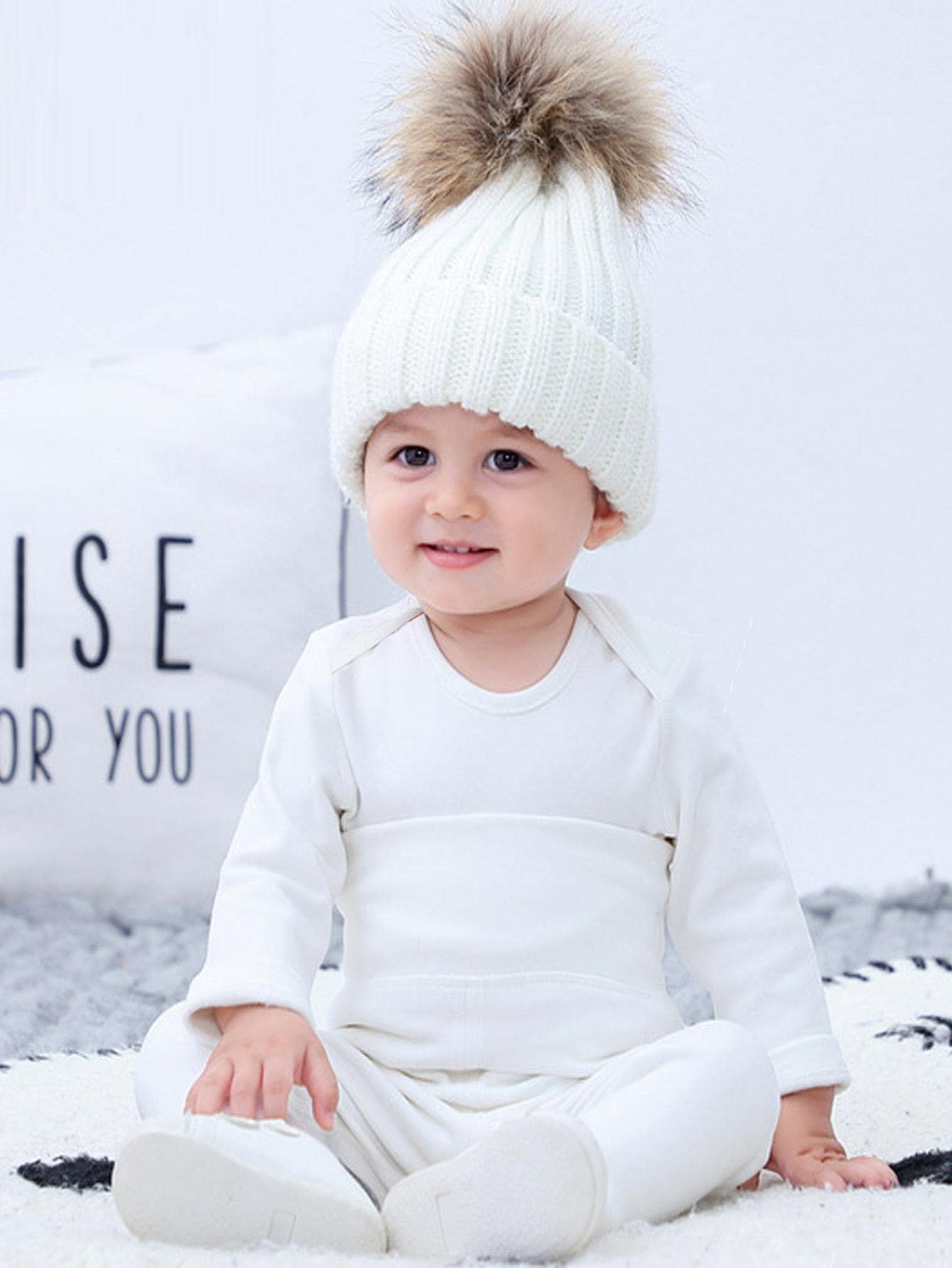 Thermal Set For Babies Months. Ultra Soft Fabric - White - View 1