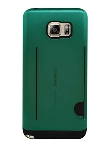 Funda Case Uso Rudo Tarjetero Para Galaxy Note 5 Guardian - Verde Oscuro - Ver 1