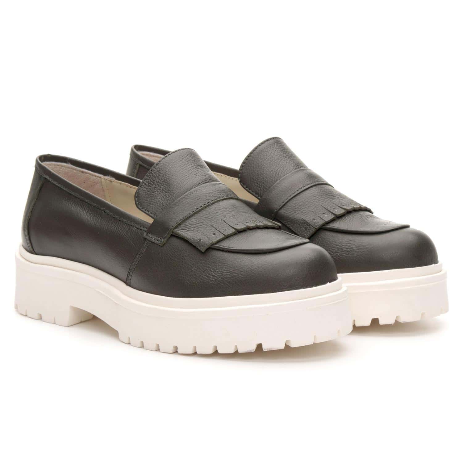 Women Wedges & Flatform - xanh quân đội - Xem 1