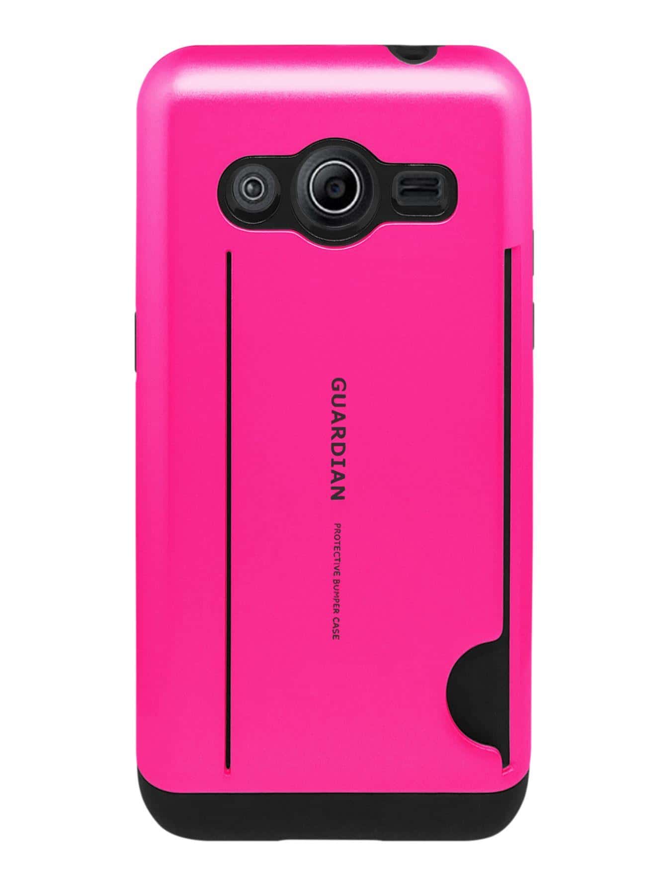 Funda Case Uso Rudo Tarjetero Para Galaxy Core 2 Guardian - Rosa Fucsia - Ver 1