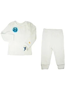 Thermal Set For Babies Months. Ultra Soft Fabric - White - View 2