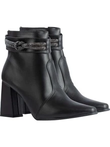Lumiss Women Fashion Boots - 黑色 - 查看 4
