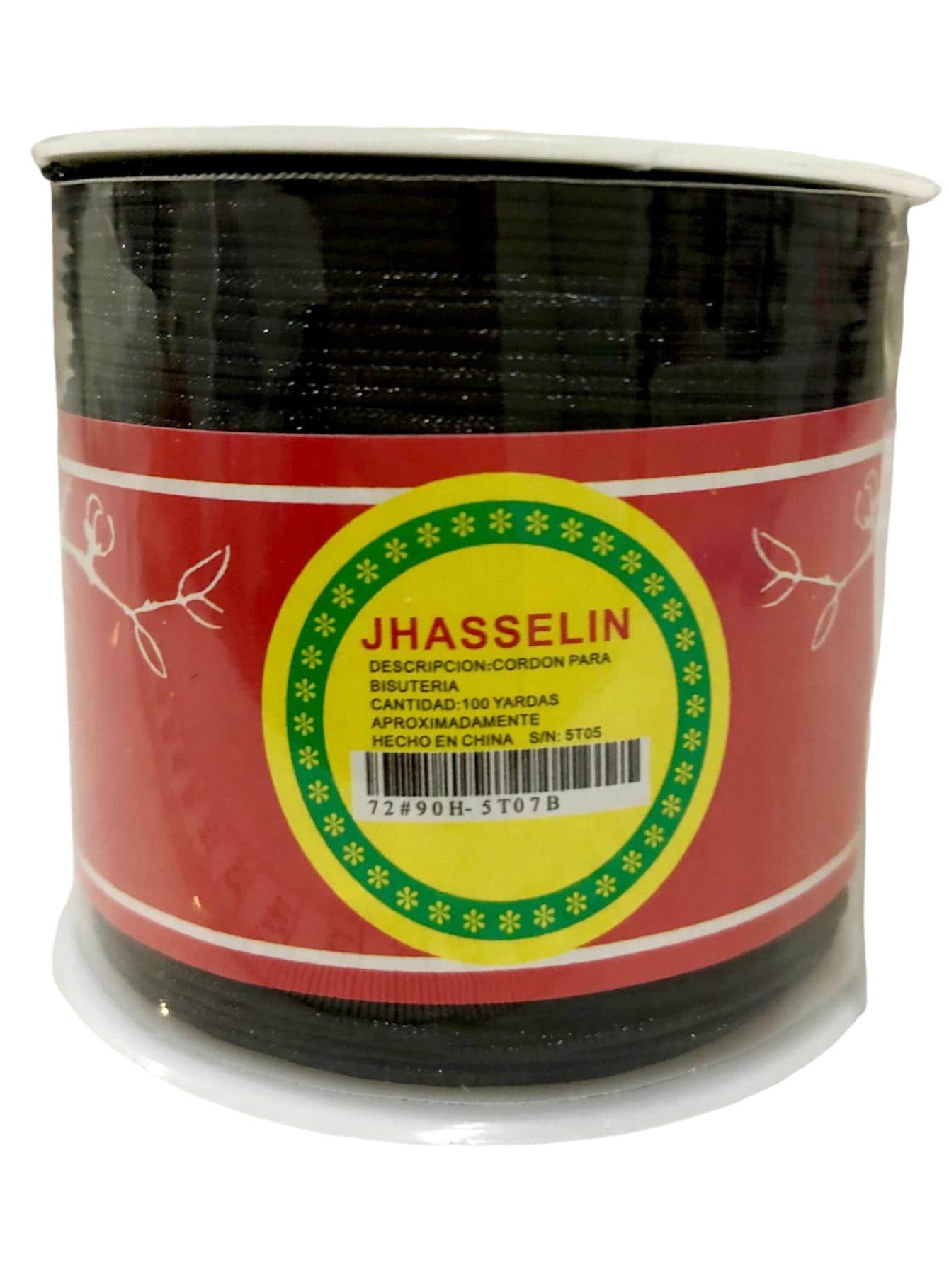 1 Roll 90m Chinese Thread 0.8mm Various Colors For Bracelets And Crafts - 黑色 - 查看 1