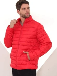 Men Jackets - Red - View 2