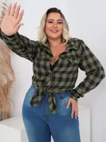 Camisa Xadrez Flanelada Tamanho Grande Festa Junina Moda Plus Size G1 G2 G3 46 48 50