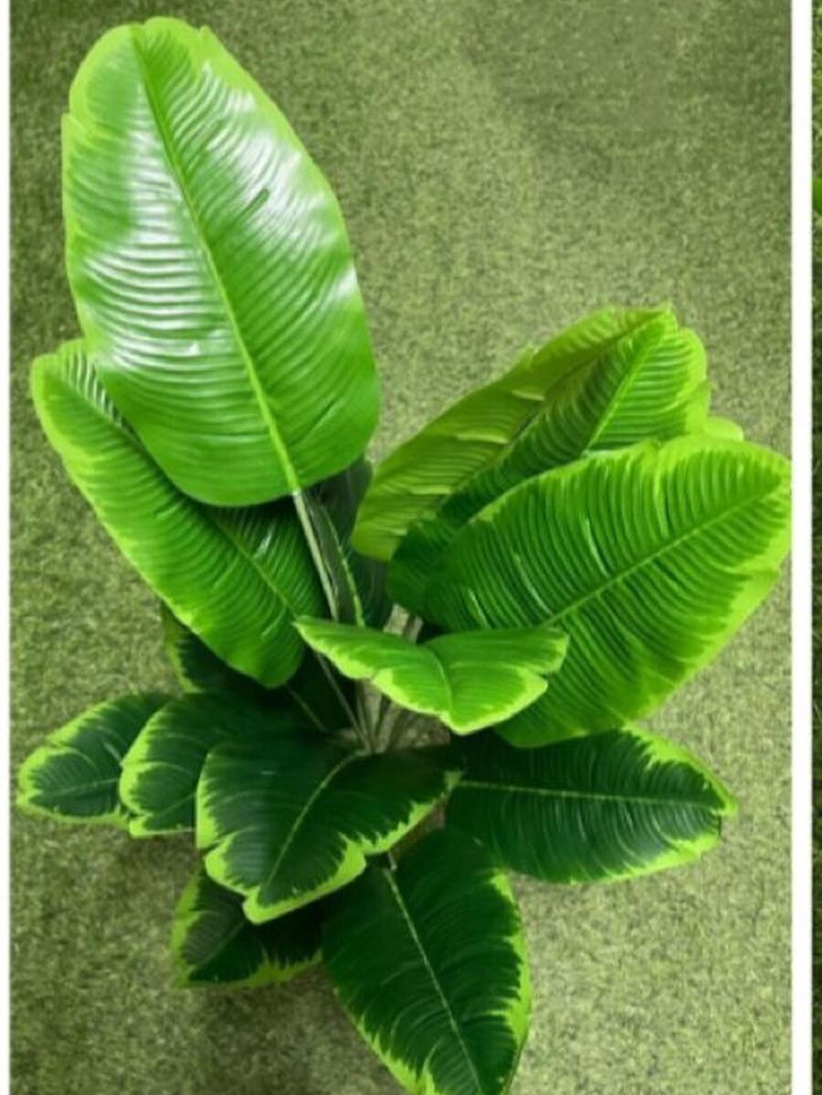 Lindas folhas de plantas artificiais para decoração de árvores e plantas verdes75 cm