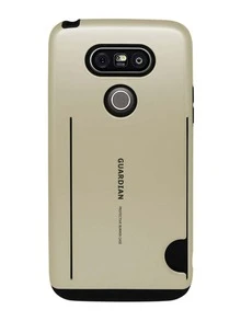 Funda Case Uso Rudo Tarjetero Para LG G5 Guardian - Dorado - Ver 1