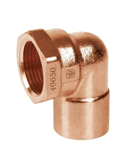 Codo 90° de cobre rosca interior 1/2"foset cc-501