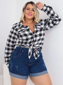 Camisa Xadrez PLUS SIZE G1 G2 G3 Camiseta Blusa Flanelada Tamanho Grande 46 48 50