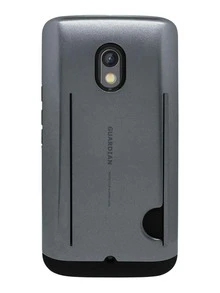 Funda Case Uso Rudo Tarjetero Para Moto X Play Guardian - Gris - Ver 1