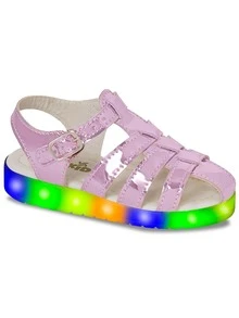BEAKID Kids Flat Sandals - 玫紅色 - 查看 5