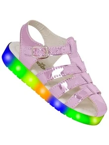 BEAKID Kids Flat Sandals - 玫紅色 - 查看 3