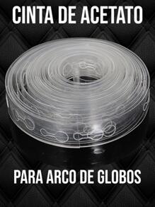 10 piezas Cinta de Acetato de 5 metros para crear arcos de globos guirnaldas cadenas Productos que te harán feliz y al festejado también! decoracion de fiestas cumpleaños celebraciones guia para arco de globos fiesta sorpresa regalo mujer tops bolsas juguetes hombre temática bienvenida al hogar día del regreso al cole inaguración de casa graduación aniversario bodas bebé revelacion de sexo nupcial jubilación - transparente - Ver 3
