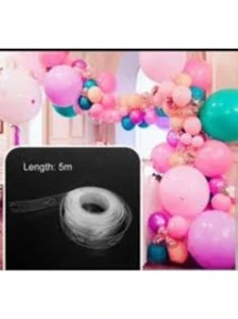 10 piezas Cinta de Acetato de 5 metros para crear arcos de globos guirnaldas cadenas Productos que te harán feliz y al festejado también! decoracion de fiestas cumpleaños celebraciones guia para arco de globos fiesta sorpresa regalo mujer tops bolsas juguetes hombre temática bienvenida al hogar día del regreso al cole inaguración de casa graduación aniversario bodas bebé revelacion de sexo nupcial jubilación - transparente - Ver 4