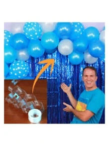 10 piezas Cinta de Acetato de 5 metros para crear arcos de globos guirnaldas cadenas Productos que te harán feliz y al festejado también! decoracion de fiestas cumpleaños celebraciones guia para arco de globos fiesta sorpresa regalo mujer tops bolsas juguetes hombre temática bienvenida al hogar día del regreso al cole inaguración de casa graduación aniversario bodas bebé revelacion de sexo nupcial jubilación - transparente - Ver 2