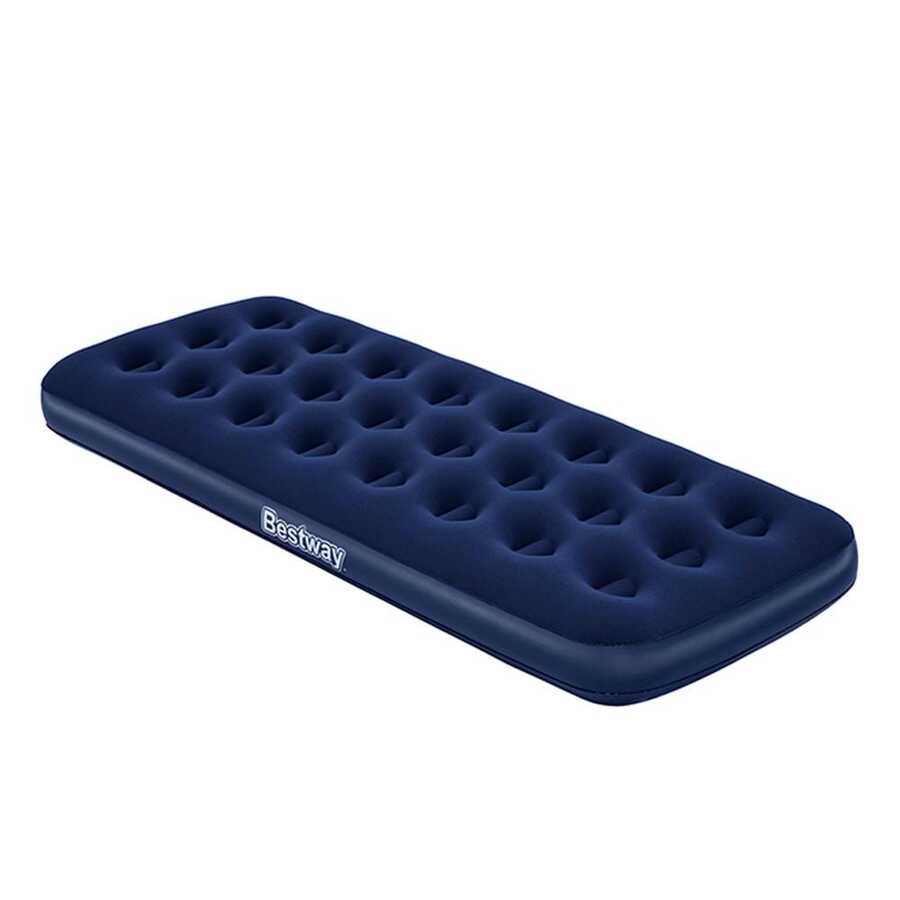 Single Inflatable Air Mattress For Camping 1 Person - Navy Blue - View 1