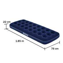 Single Inflatable Air Mattress For Camping 1 Person - Navy Blue - View 4
