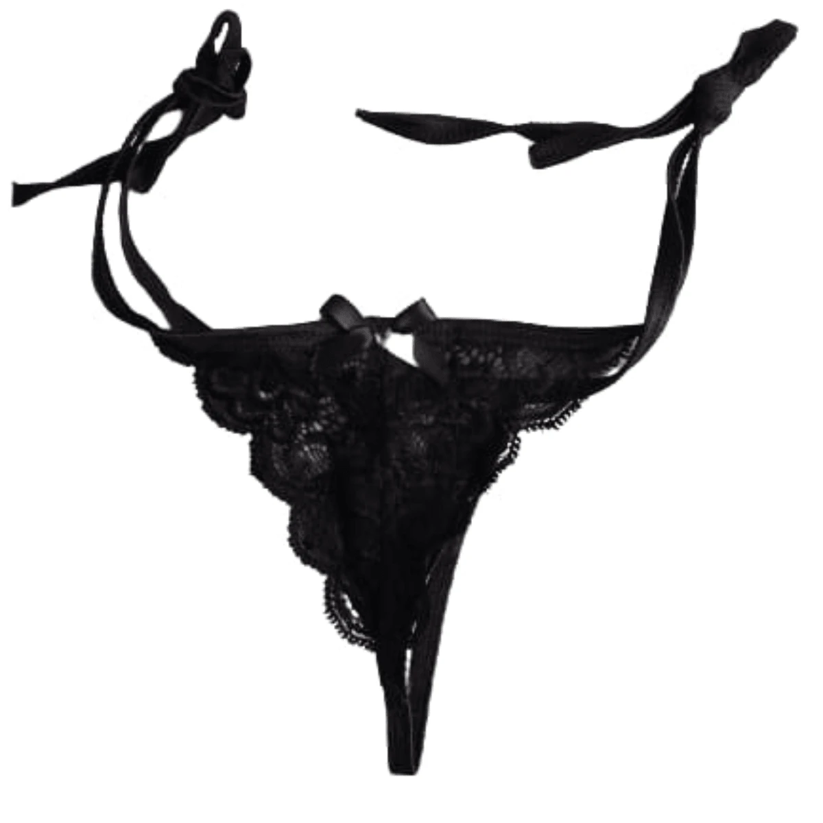 TANGA CON AJUSTE DE JARETA A TU DESEO Y CONFORT - Negro - Ver 1