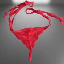 TANGA CON AJUSTE DE JARETA A TU DESEO Y CONFORT - Rojo - Ver 2