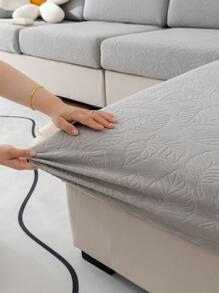 1 cái bọc ghế sofa co giãn thiết kế hình chiếc lá - Màu Xám nhạt - Xem 8