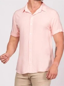 Men Shirts - สีเบบี้ชมพู - ดู 2