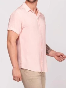 Men Shirts - สีเบบี้ชมพู - ดู 4