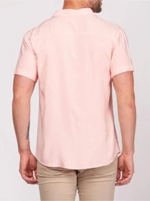 Men Shirts - สีเบบี้ชมพู - ดู 6