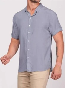 Men Shirts - Grey - View 2